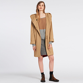 Wool cashmere coat